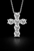 14K Lab Grown Diamond Cross