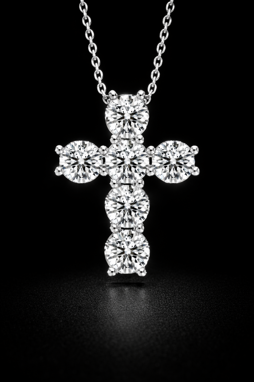 14K Lab Grown Diamond Cross