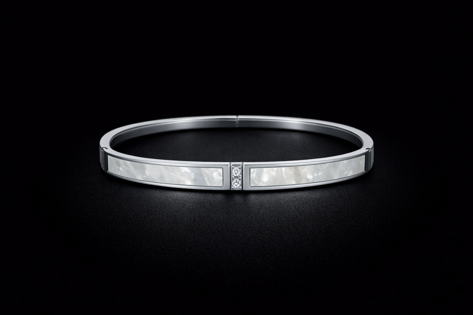 S.steel Pearl Bangle
