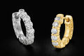 14K Gold Huggies Lab Grown Diamond