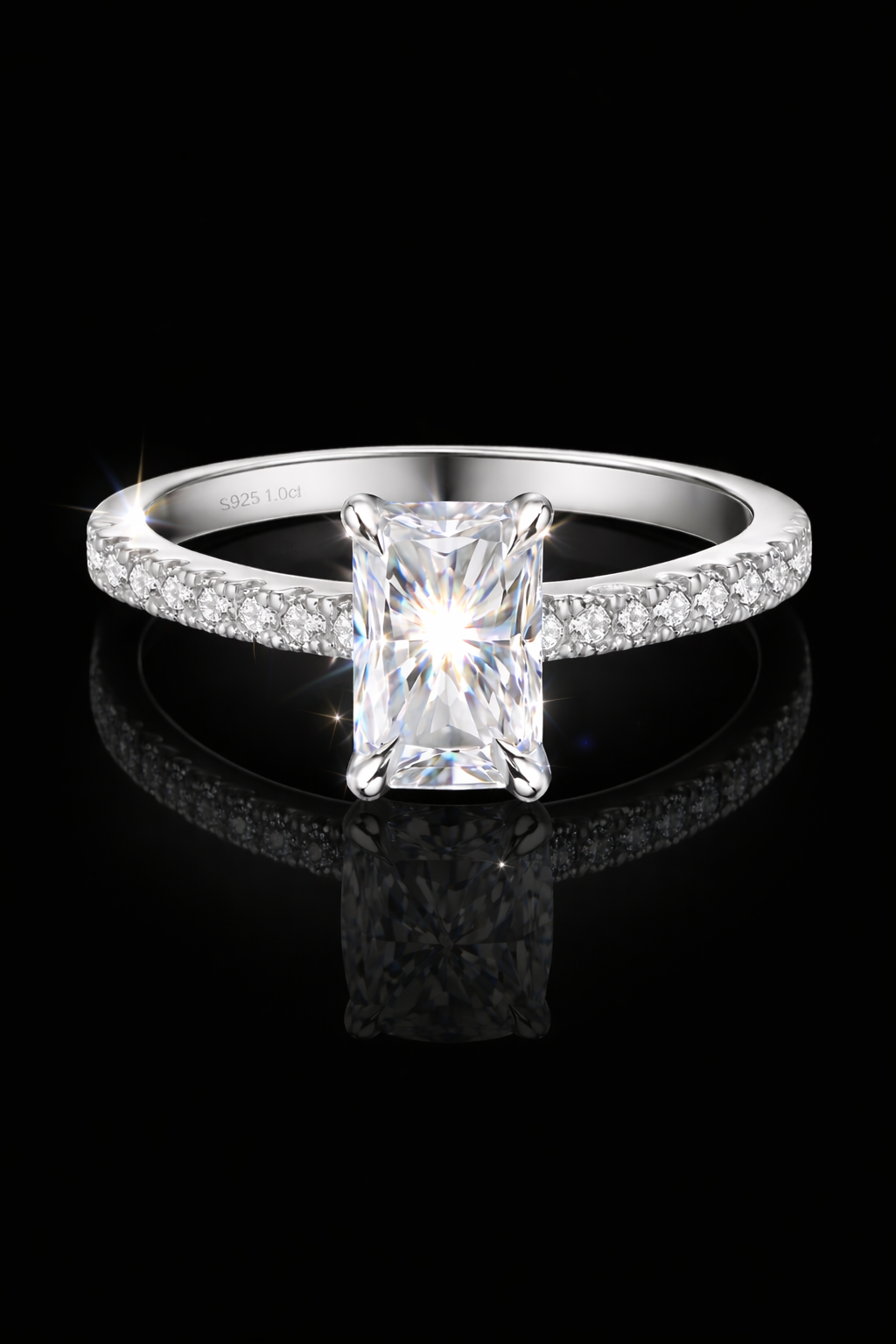 Radiant Royale Moissanite Ring