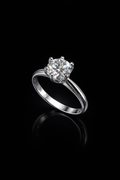 6 Claw Moissanite Ring