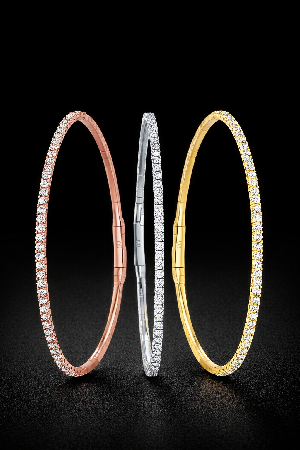 14KT Flexi Bangle Lab Grown Diamonds