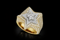 Moissanite Star Ring