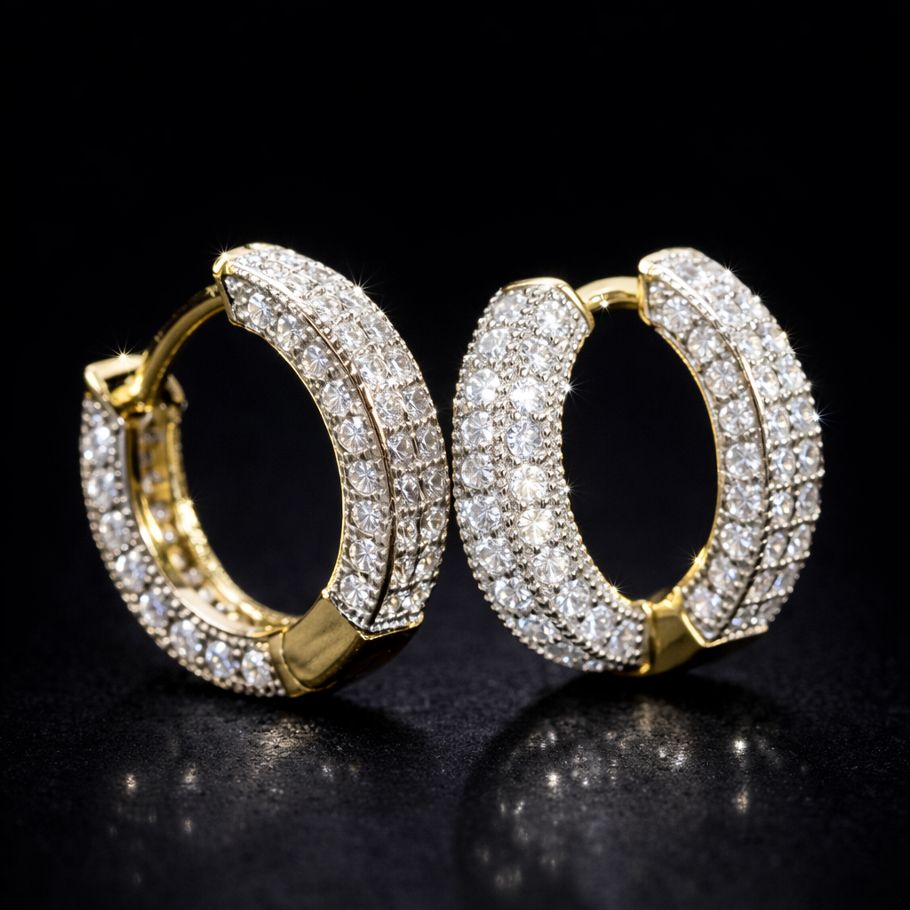 Moissanite Hoops