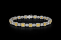 925 Moissanite Halo Bracelet