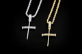 Moissanite Claw Cross