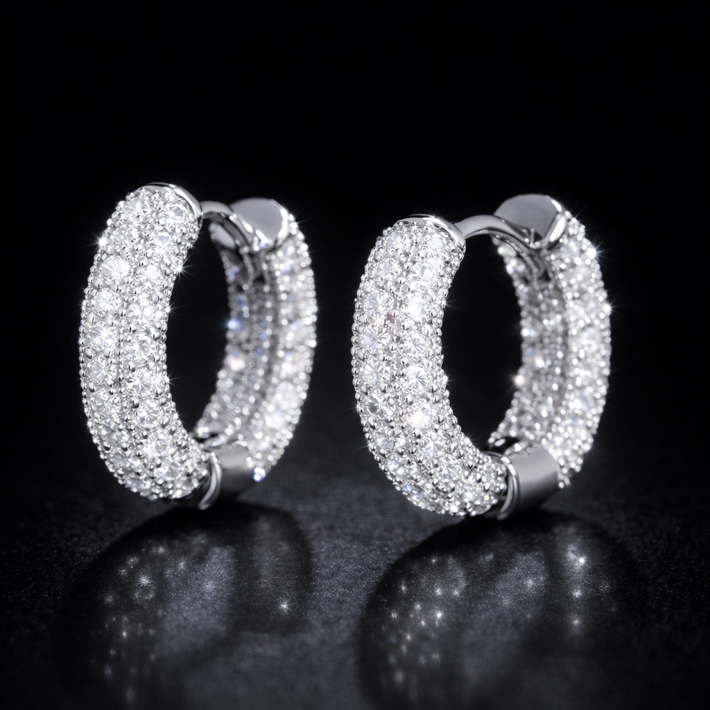 Moissanite Hoops