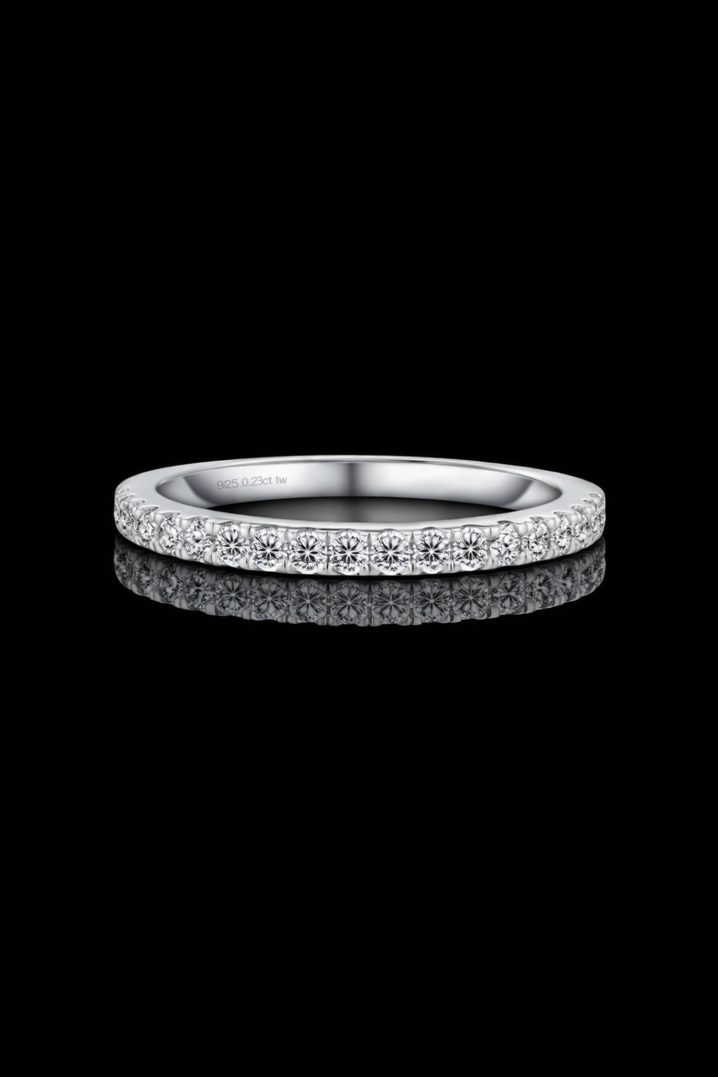 Classic Moissanite Pavé Band
