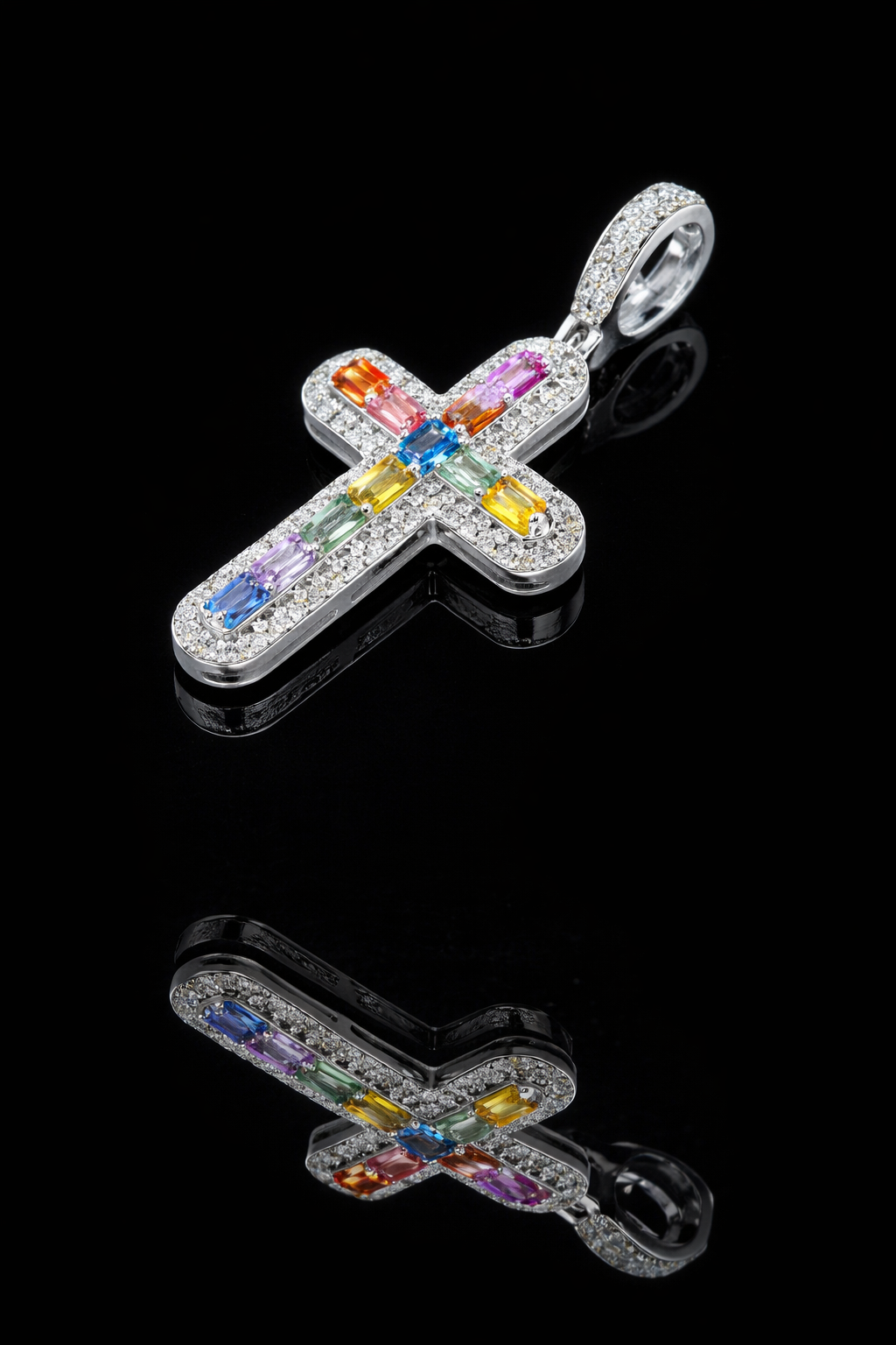 Moissanite Cross