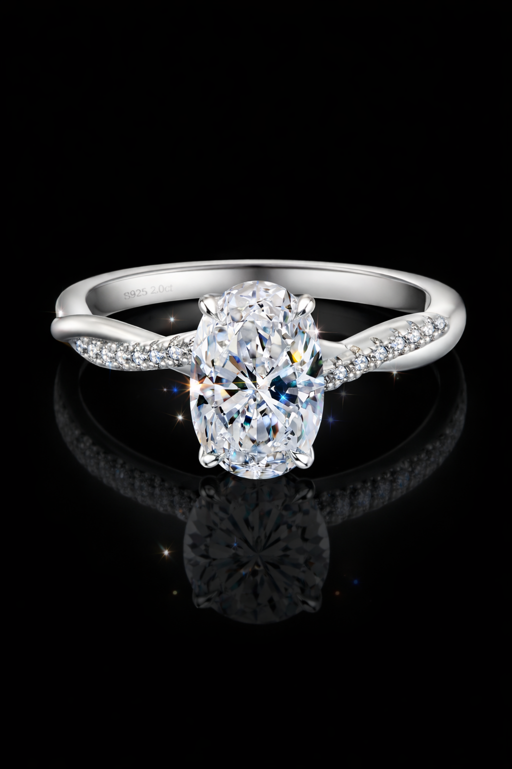 Nova Oval Moissanite Ring