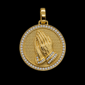 Praying Hands Coin Pendant
