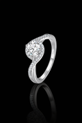 Moissanite Celeste Halo Ring