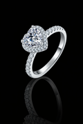 Heart Cut Moissanite Ring